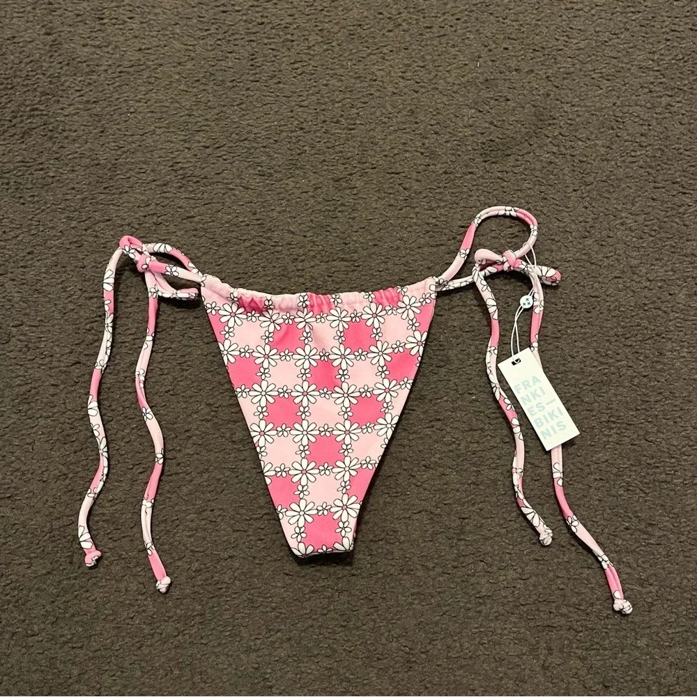 Frankie’s Bikinis Floral Tia Terry Bikini Bottoms